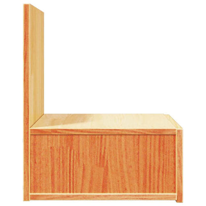 Nachttisch Wachsbraun 42 x 32.5 x 40 cm Massivholz Kiefer