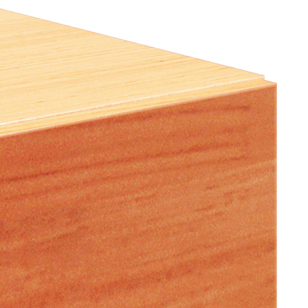 Nachttisch 2 pcs Wachsbraun 42 x 32.5 x 40 cm Massivholz Kiefer