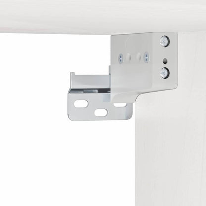 Nachttisch 2 pcs Weiß 39 x 34 x 16,5 cm Massivholz Kiefer