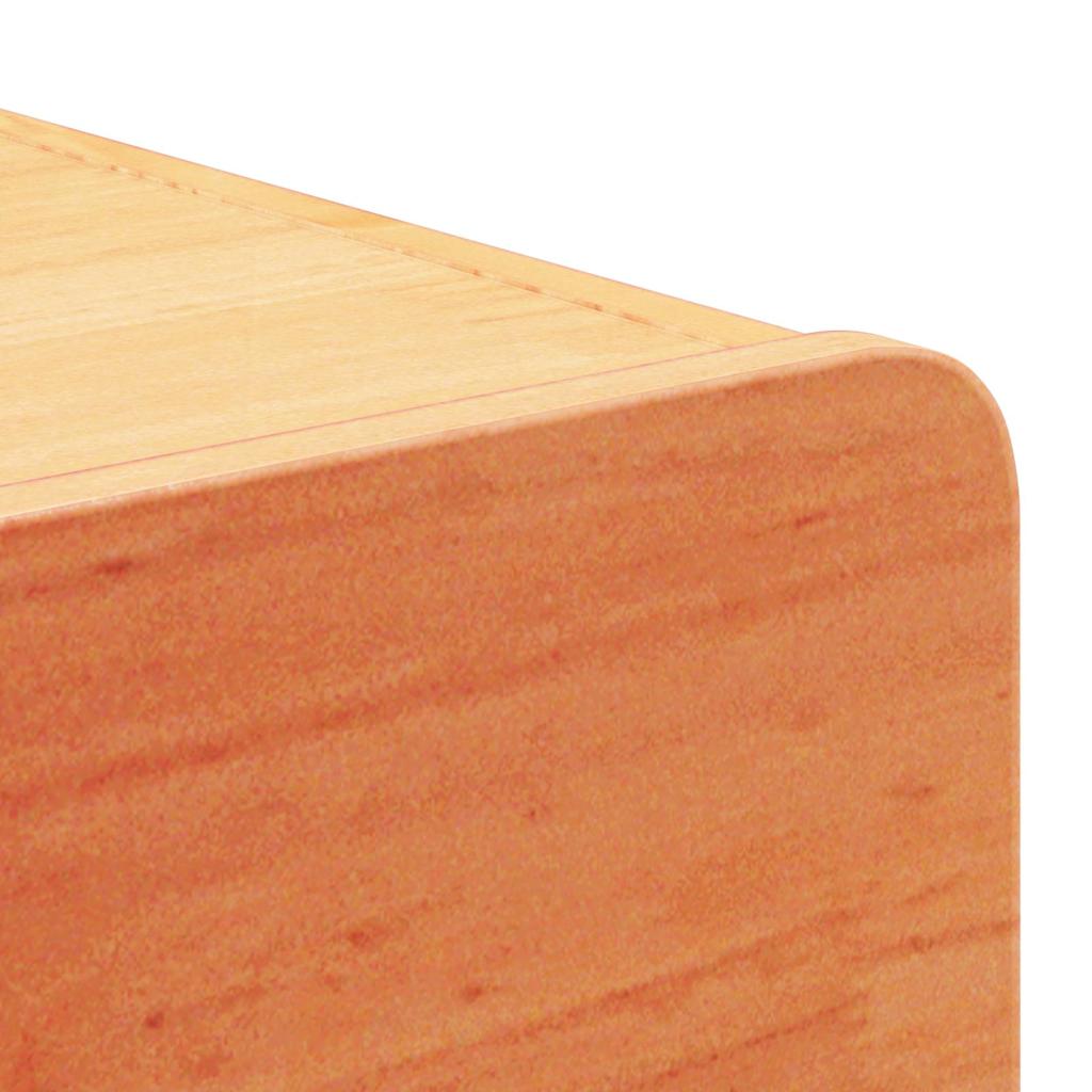 Nachttisch Wachsbraun 39 x 34 x 16,5 cm Massivholz Kiefer