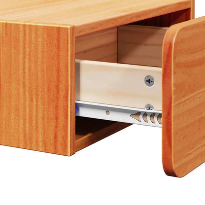 Nachttisch Wachsbraun 39 x 34 x 16,5 cm Massivholz Kiefer