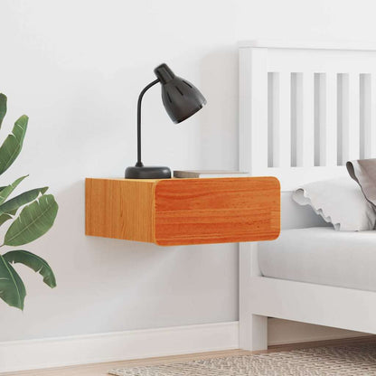 Nachttisch 2 pcs Wachsbraun 39 x 34 x 16,5 cm Massivholz Kiefer