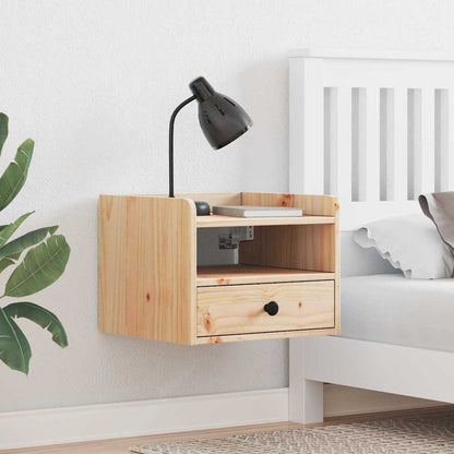 Nachttisch 2 pcs Braun 38 x 36 x 29,5 cm Massivholz Kiefer