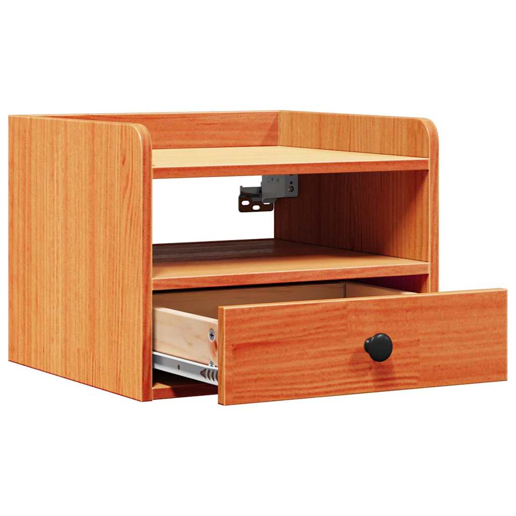Nachttisch Wachsbraun 38 x 36 x 29,5 cm Massivholz Kiefer