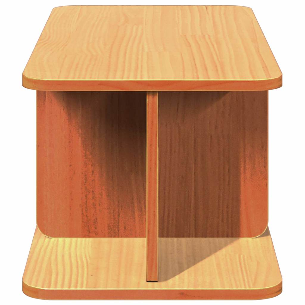 Couchtisch Wachsbraun 80 x 39,5 x 33,5 cm Massivholz Kiefer
