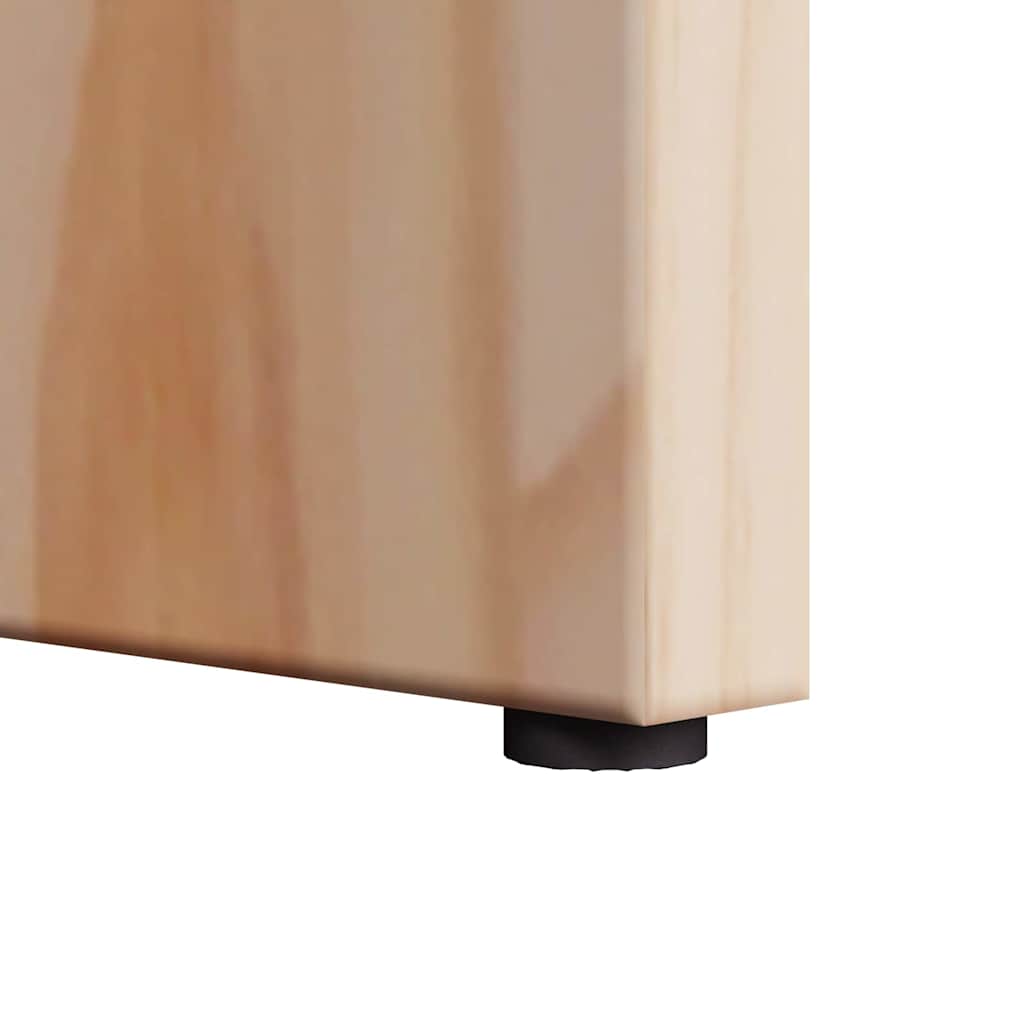 Beistelltisch Natur 50 x 40 x 50 cm Massivholz Kiefer