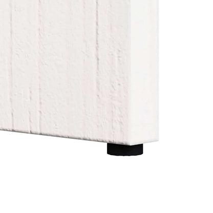 Beistelltisch Weiß 50 x 40 x 50 cm Massivholz Kiefer