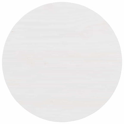 Couchtisch Weiß 50 x 50 x 35 cm Massivholz Kiefer