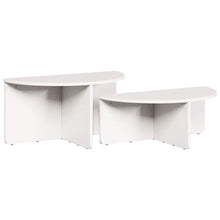 Couchtisch 2 pcs Weiß 79 x 39,5 x 40 cm Massivholz Kiefer