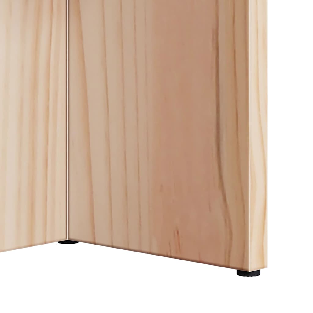 Couchtisch Natur 80 x 39,5 x 35 cm Massivholz Kiefer