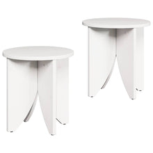 Couchtisch 2 pcs Weiß 41,5 x 41,5 x 44 cm Massivholz Kiefer