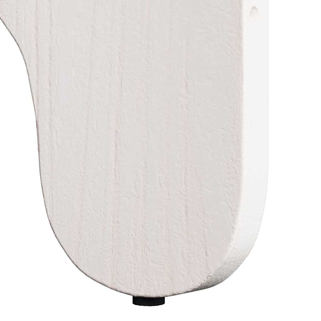 Couchtisch 2 pcs Weiß 39.5 x 39.5 x 30 cm Massivholz Kiefer