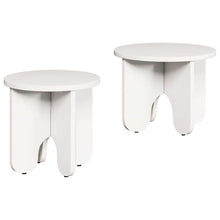 Couchtisch 2 pcs Weiß 39.5 x 39.5 x 30 cm Massivholz Kiefer