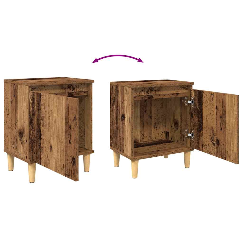 Nachttisch Altholz 40 x 30 x 50 cm Holzwerkstoff