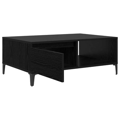 Couchtisch Schwarz Eichen-Optik 90 x 60 x 35 cm Holzwerkstoff