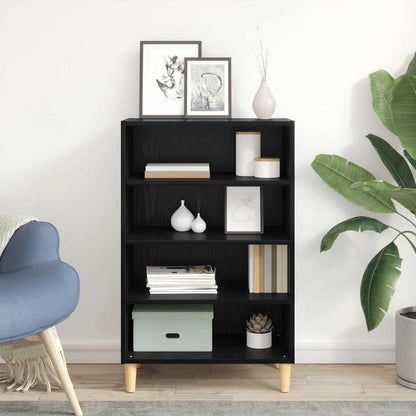 Sideboard Schwarz Eichen-Optik 57 x 35 x 89.5 cm Holzwerkstoff