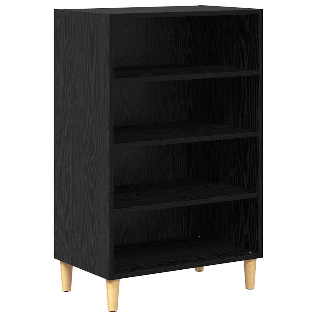 Sideboard Schwarz Eichen-Optik 57 x 35 x 89.5 cm Holzwerkstoff