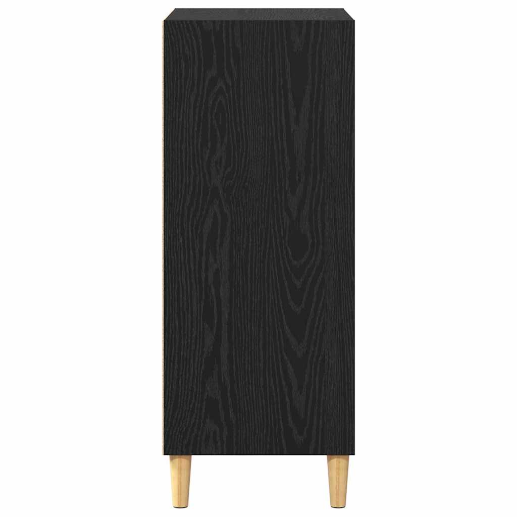 Sideboard Schwarz Eichen-Optik 57 x 35 x 89.5 cm Holzwerkstoff
