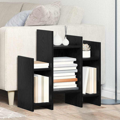 Beistellschrank Schwarz Eichen-Optik 60 x 26 x 60 cm