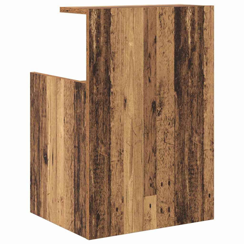 Nachttisch 2 pcs Altholz 40 x 35 x 60 cm Holzwerkstoff