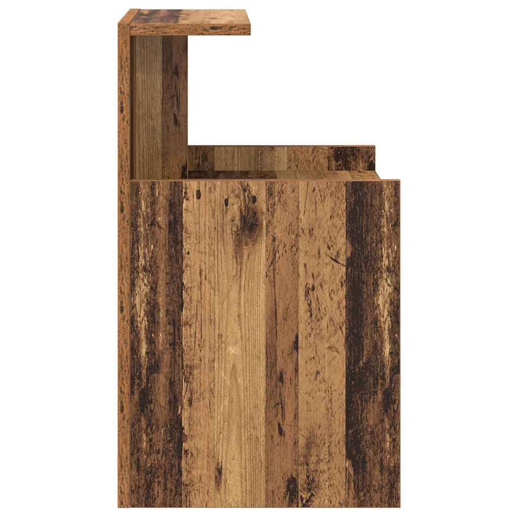 Nachttisch 2 pcs Altholz 40 x 35 x 60 cm Holzwerkstoff