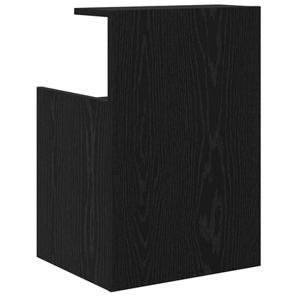 Nachttisch 2 pcs Schwarz Eichen-Optik 40 x 35 x 60 cm