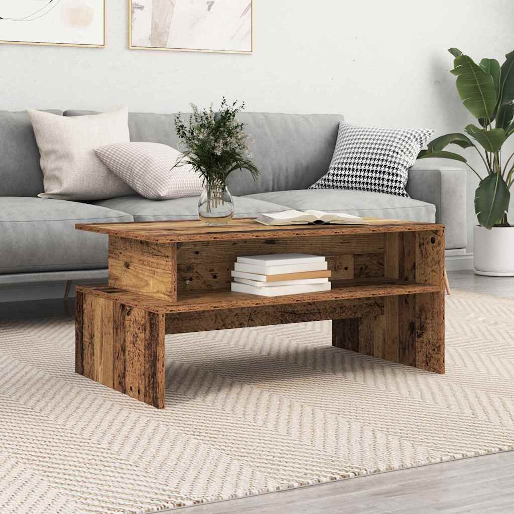 Couchtisch Altholz 90 x 55 x 42,5 cm Holzwerkstoff