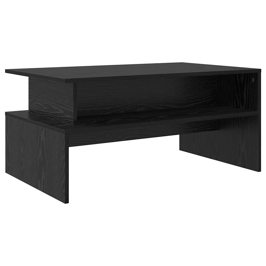 Couchtisch Schwarz Eichen-Optik 90 x 55 x 42,5 cm Holzwerkstoff