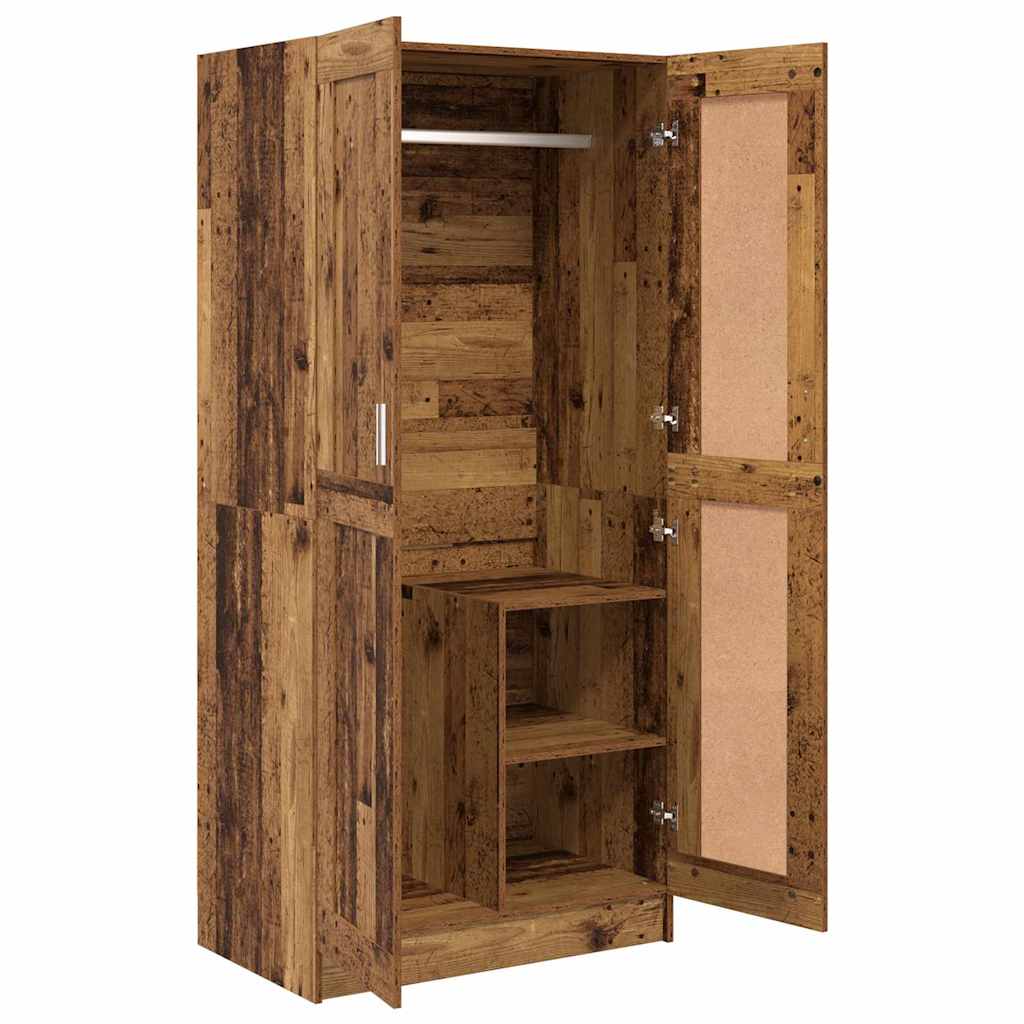 Kleiderschrank Altholz 82,5 x 51,5 x 180 cm Holzwerkstoff