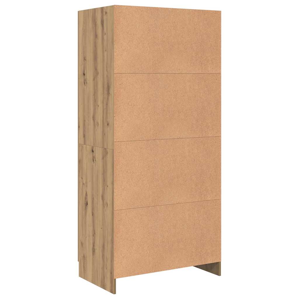 Kleiderschrank Artisan-Eiche 82,5 x 51,5 x 180 cm Holzwerkstoff
