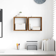 Wandregale 2 pcs Altholz 26 x 15 x 26 cm Holzwerkstoff