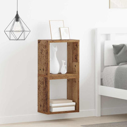 Wandregale 2 pcs Altholz 26 x 15 x 26 cm Holzwerkstoff