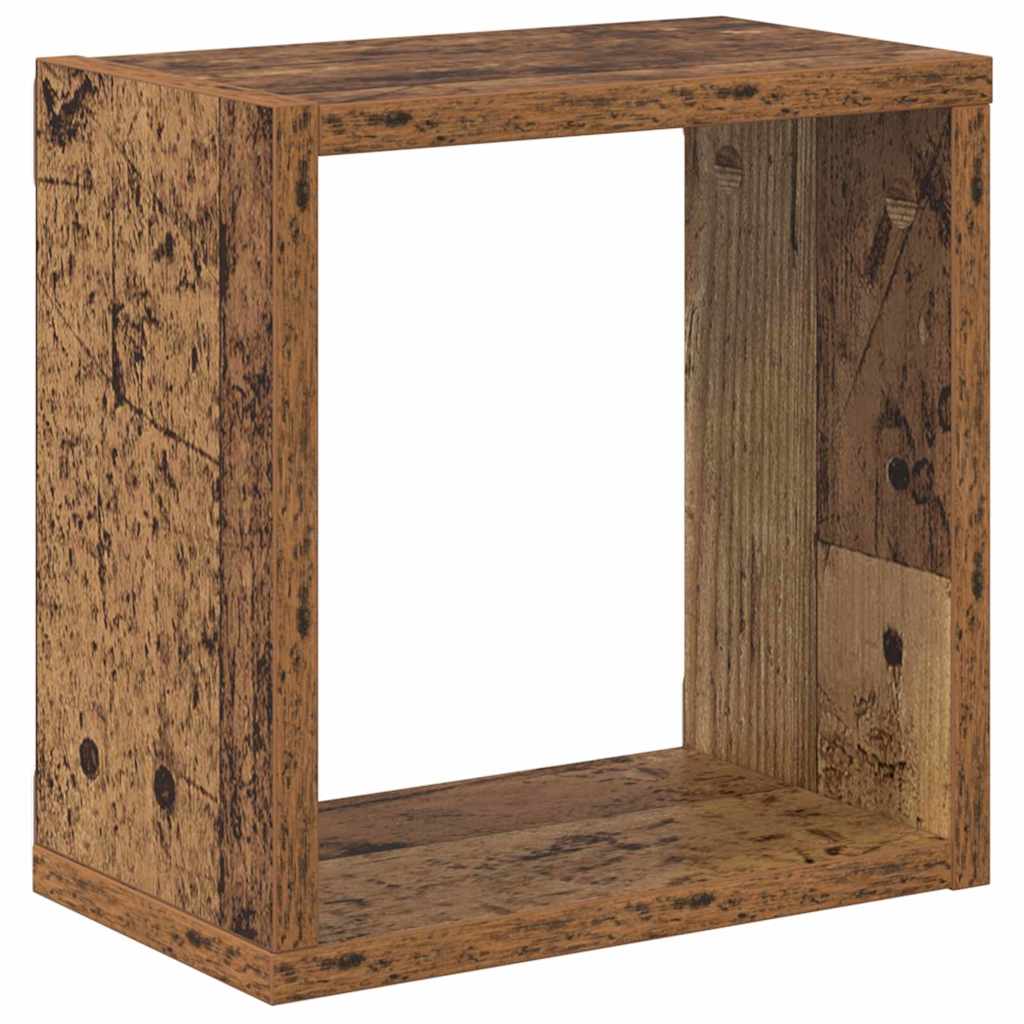 Wandregale 2 pcs Altholz 26 x 15 x 26 cm Holzwerkstoff