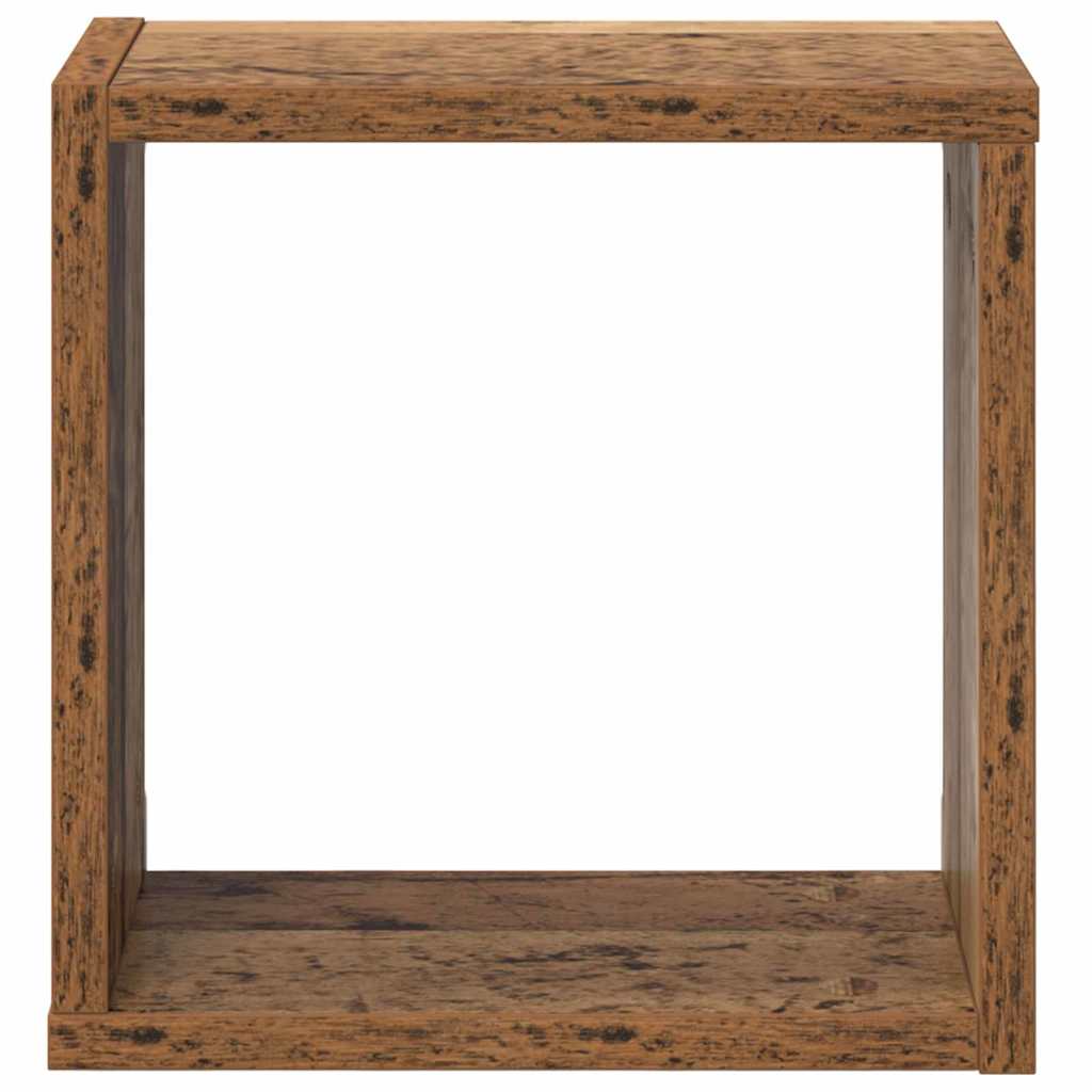Wandregale 2 pcs Altholz 26 x 15 x 26 cm Holzwerkstoff
