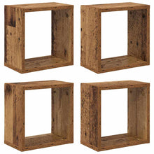 Wandregale 4 pcs Altholz 26 x 15 x 26 cm Holzwerkstoff