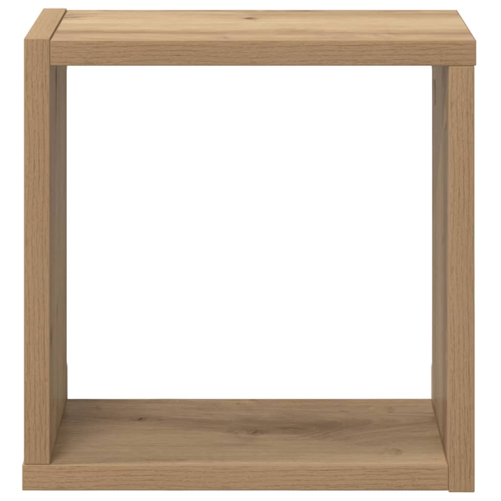 Wandregale 2 pcs Artisan-Eiche 26 x 15 x 26 cm Holzwerkstoff