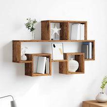 Wandregal mit Regal Altholz 82 x 15 x 51 cm Holzwerkstoff