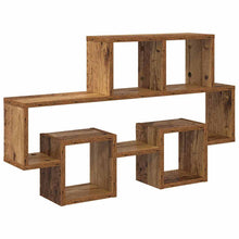 Wandregal mit Regal Altholz 82 x 15 x 51 cm Holzwerkstoff