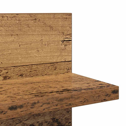 Wandregale 2 pcs Altholz 80 x 11.5 x 18 cm Holzwerkstoff