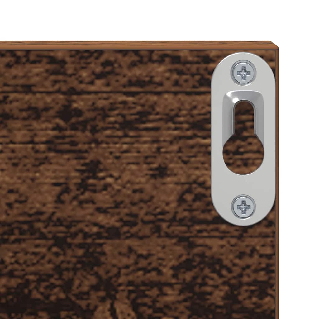 Wandregale 2 pcs Altholz 80 x 11.5 x 18 cm Holzwerkstoff