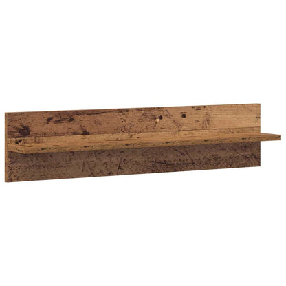 Wandregale 2 pcs Altholz 80 x 11.5 x 18 cm Holzwerkstoff