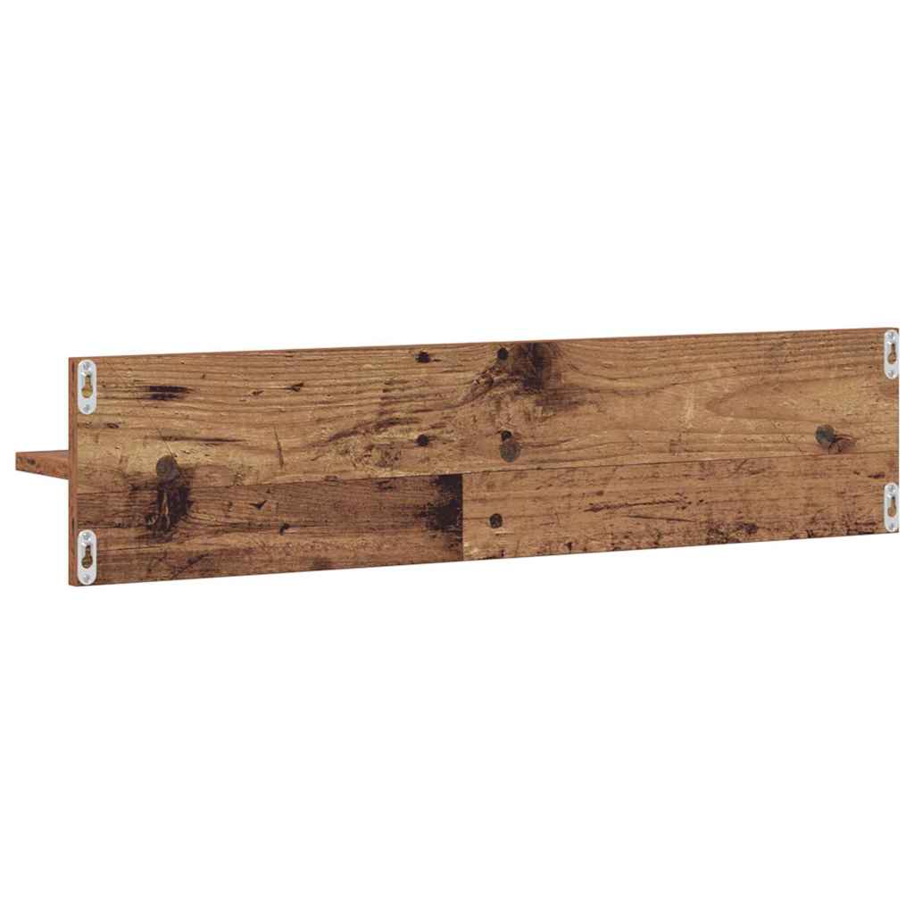 Wandregale 2 pcs Altholz 80 x 11.5 x 18 cm Holzwerkstoff