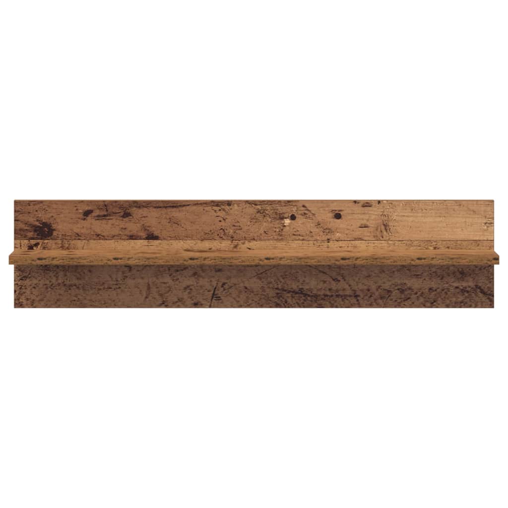 Wandregale 2 pcs Altholz 80 x 11.5 x 18 cm Holzwerkstoff