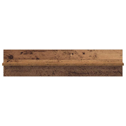 Wandregale 2 pcs Altholz 80 x 11.5 x 18 cm Holzwerkstoff