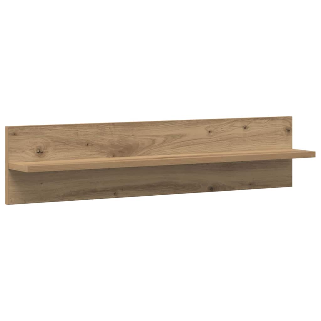 Wandregale 2 pcs Artisan-Eiche 80 x 11.5 x 18 cm Holzwerkstoff