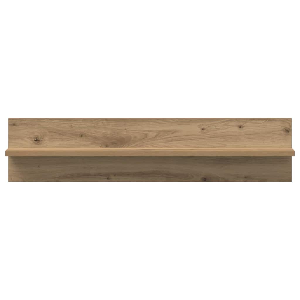 Wandregale 2 pcs Artisan-Eiche 80 x 11.5 x 18 cm Holzwerkstoff