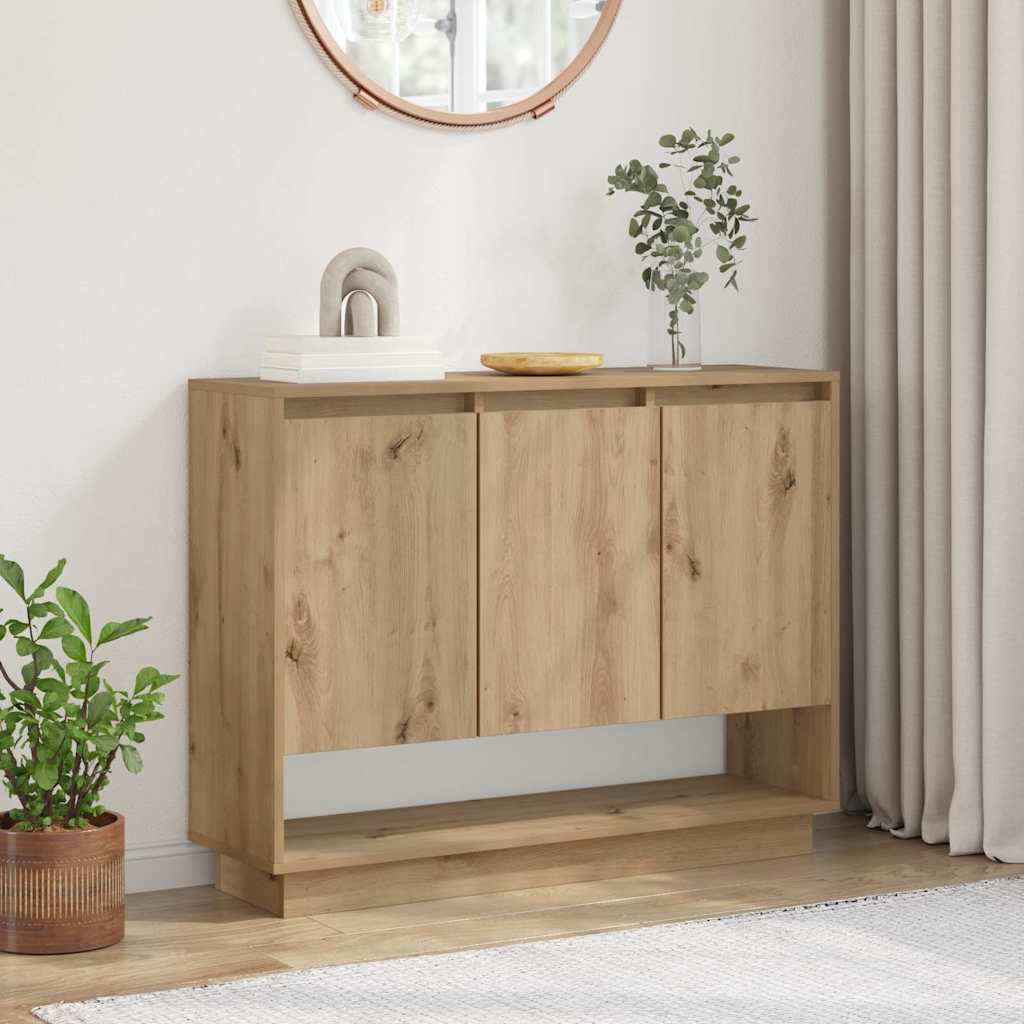 Sideboard Artisan-Eiche 97 x 29 x 75 cm Holzwerkstoff