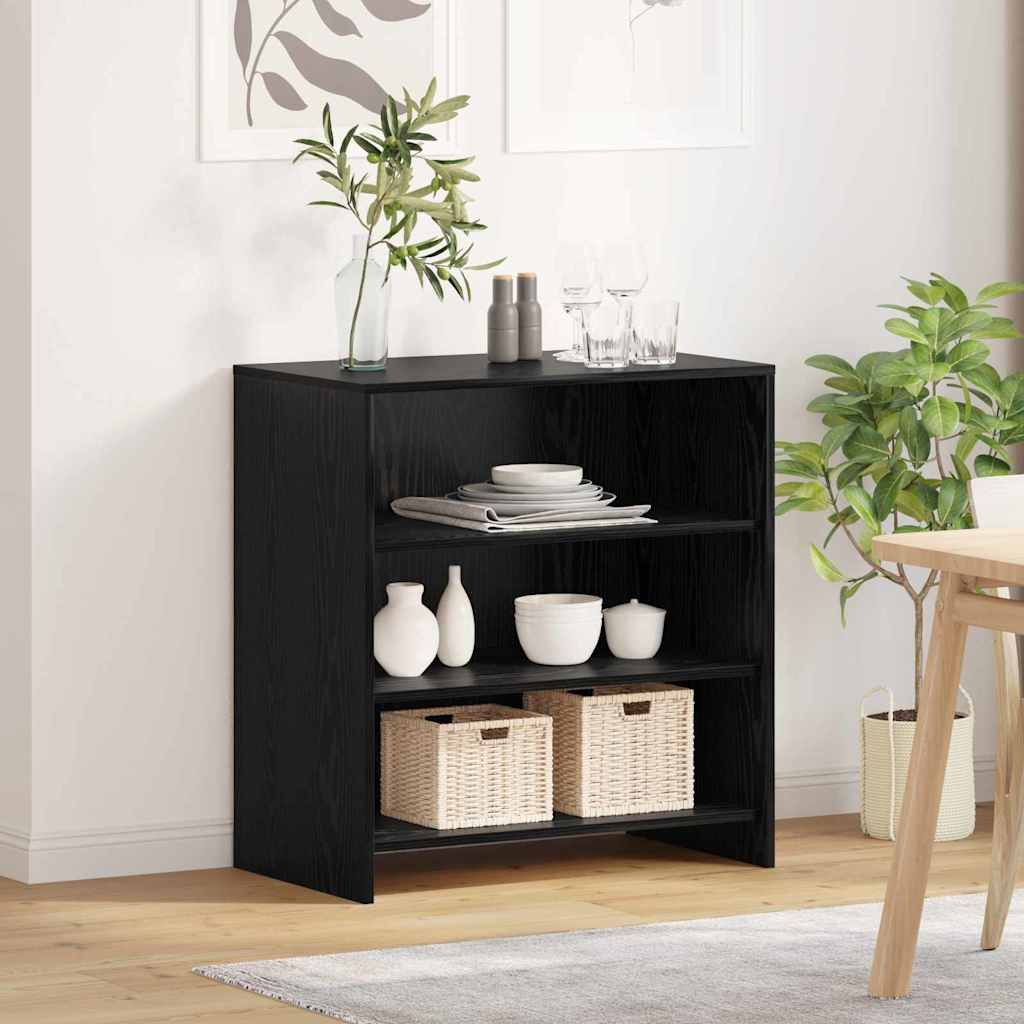 Sideboard Schwarz 70 x 41 x 75 cm Holzwerkstoff