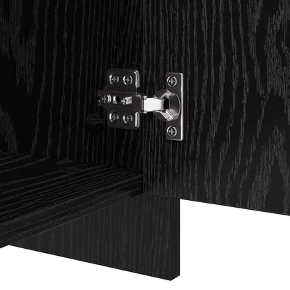 Sideboard Schwarz Eichen-Optik 70 x 41 x 75 cm Holzwerkstoff