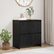 Sideboard Schwarz Eichen-Optik 70 x 41 x 75 cm Holzwerkstoff